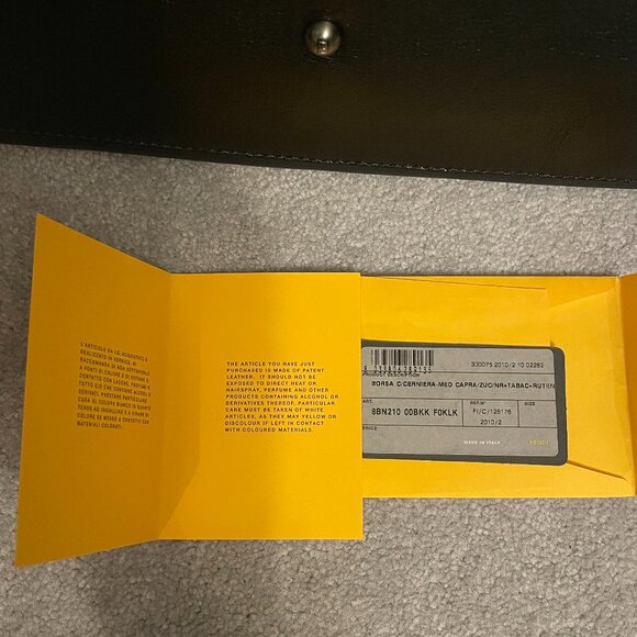 Fendi Goatskin Peekaboo (ISeeU) Satchel - Black - Picture 12 of 16